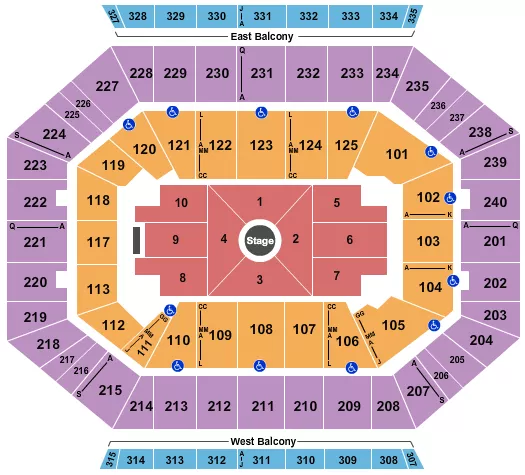 seating chart for DCU Center - Nate Bargatze - eventticketscenter.com