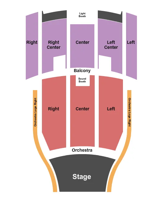 seating chart for Daines Concert Hall - Endstage - eventticketscenter.com