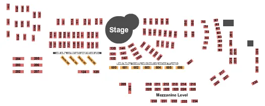 seating chart for Dakota Jazz Club - End Stage - eventticketscenter.com