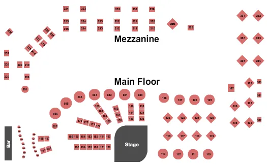 seating chart for Dakota Jazz Club - Chris Botti - eventticketscenter.com