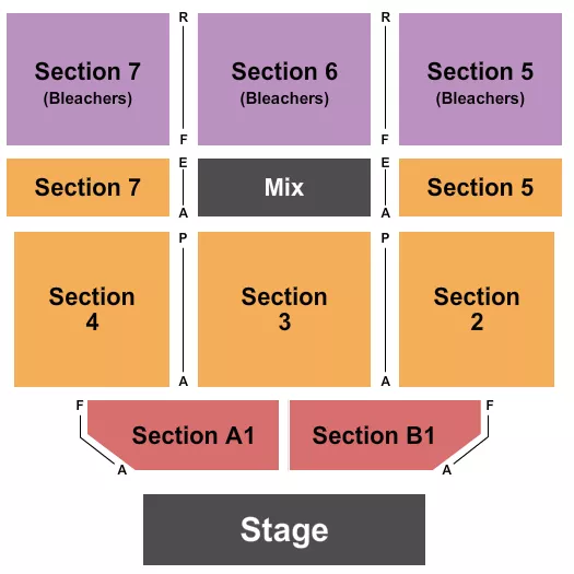 seating chart for Dakota Magic Casino - End Stage 2 - eventticketscenter.com