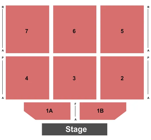 seating chart for Dakota Magic Casino - End Stage - eventticketscenter.com