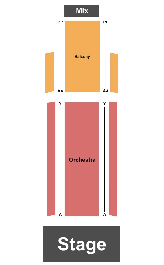 seating chart for Dallas Theater & Civic Center - End Stage - eventticketscenter.com