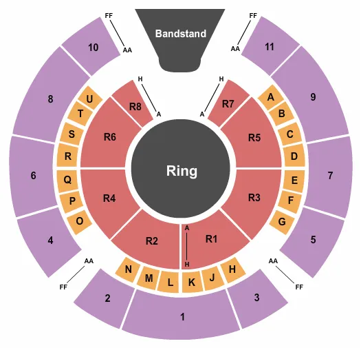 seating chart for Damrosch Park At Lincoln Center - Big Apple Circus - eventticketscenter.com