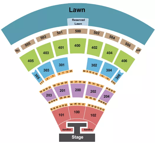 seating chart for Darien Lake Amphitheater - Kenny Chesney - eventticketscenter.com