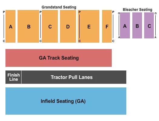 seating chart for Darke County Fairgrounds - Track - eventticketscenter.com