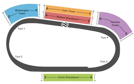 Darlington Raceway Tickets & Seating Chart - ETC