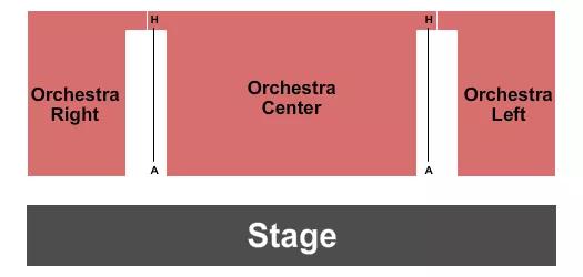 seating chart for Daryl Roth Theatre - Endstage A-H - eventticketscenter.com