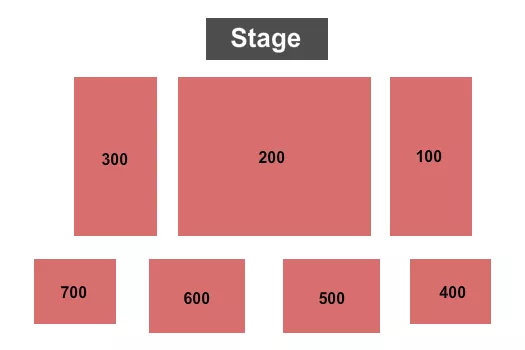 seating chart for Dawson County Performing Arts Center - End Stage - eventticketscenter.com