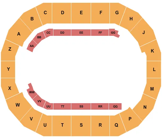 seating chart for Days of 47 Arena at Utah State Fair Park - PBR - eventticketscenter.com