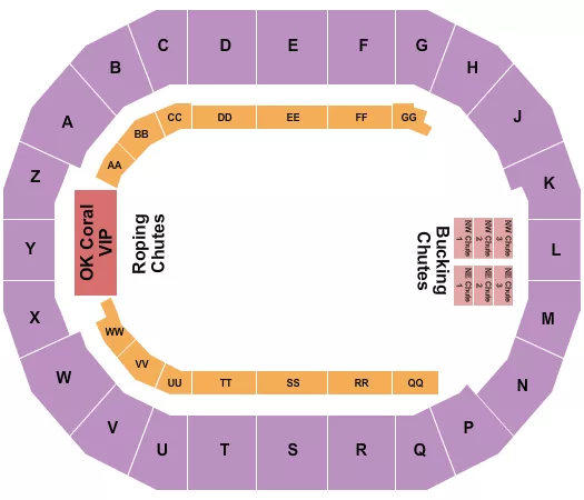 seating chart for Days of 47 Arena at Utah State Fair Park - Rodeo 2 - eventticketscenter.com