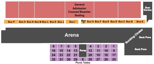 seating chart for Days of '76 Event Center - Monster Trucks - eventticketscenter.com