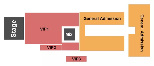 seating chart for Daytona Beach Oceanfront Bandshell - VIP 1-3 & GA - eventticketscenter.com