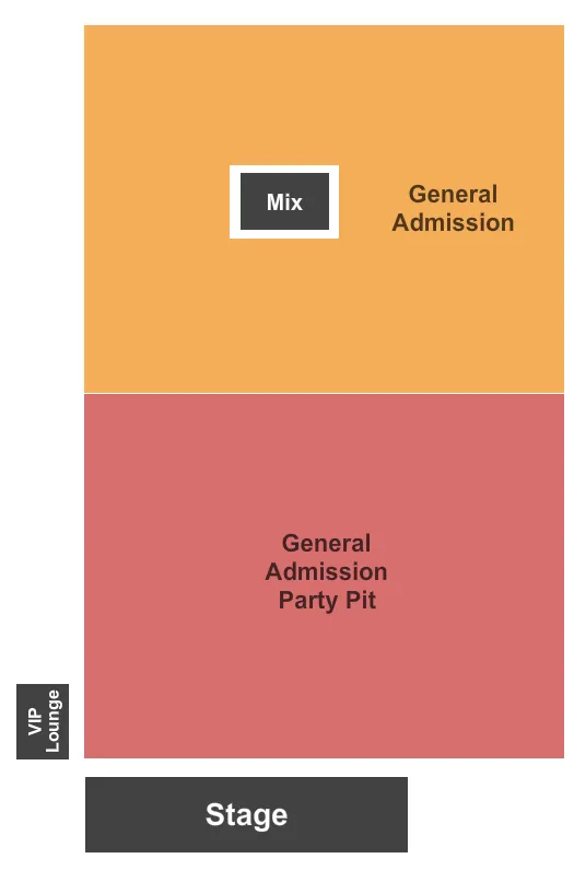 seating chart for Deadwood Mountain Grand Hotel & Casino - GA Party Pit - GA Floor - eventticketscenter.com