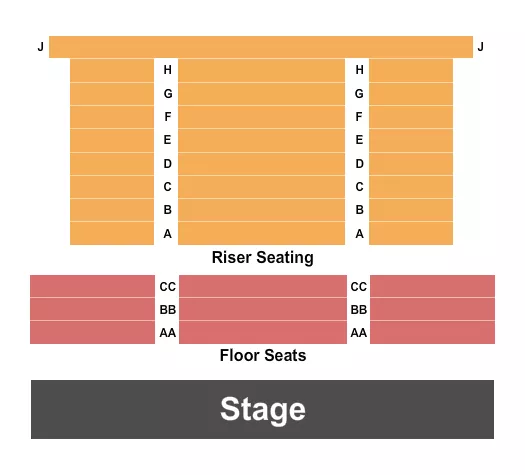 seating chart for Dean College - Paula M. Rooney Student Center - Endstage - eventticketscenter.com