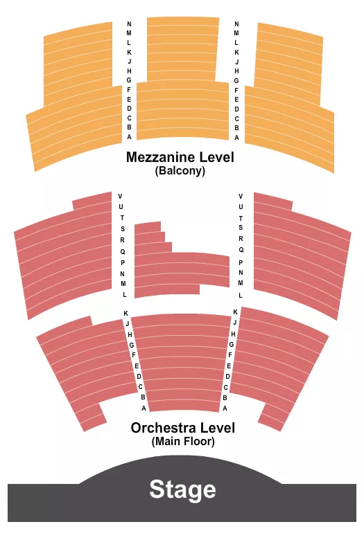 seating chart for Decker Auditorium at Iowa Central Center For Performing Arts - Endstage - eventticketscenter.com