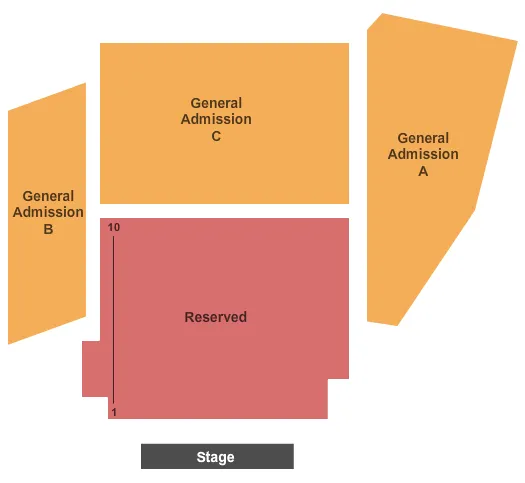 seating chart for Deerfoot Inn And Casino - End Stage - eventticketscenter.com