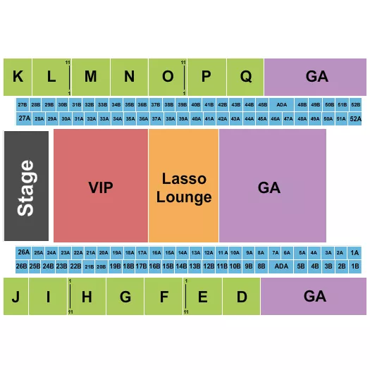 seating chart for Del Mar Arena - Concert 2 - eventticketscenter.com