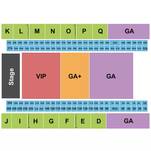 seating chart for Del Mar Arena - Concert - eventticketscenter.com