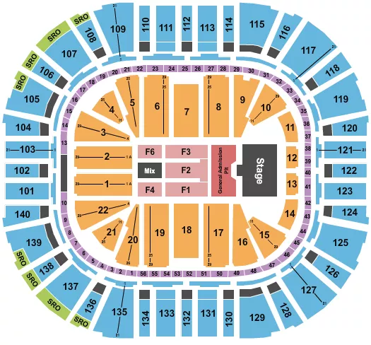 seating chart for Delta Center - Alan Jackson - eventticketscenter.com