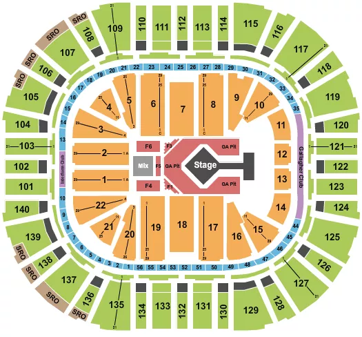 seating chart for Delta Center - Blink 182 - eventticketscenter.com