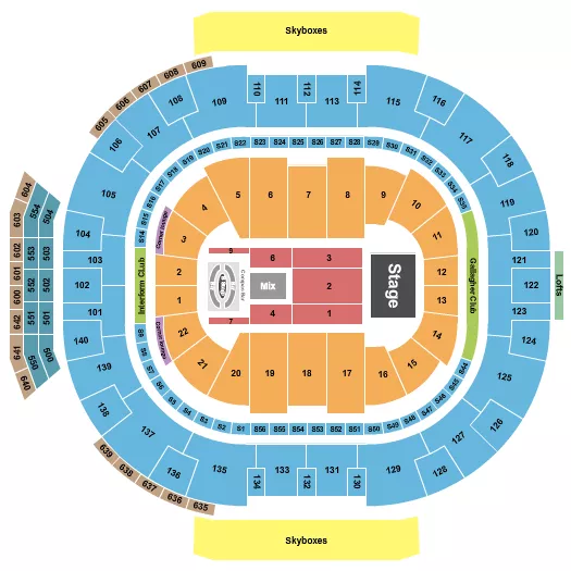seating chart for Delta Center - Carin Leon - eventticketscenter.com