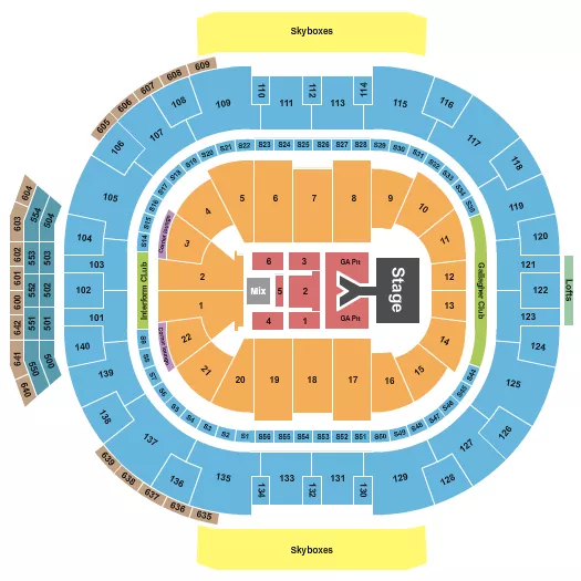seating chart for Delta Center - Dan and Shay - eventticketscenter.com