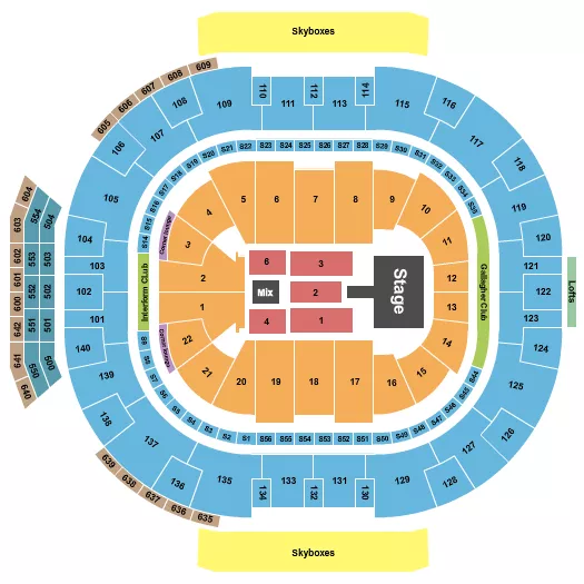 seating chart for Delta Center - Don Omar - eventticketscenter.com