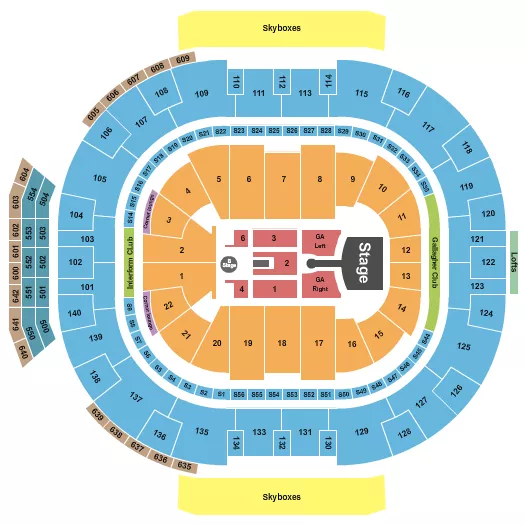 seating chart for Delta Center - Greta Van Fleet - eventticketscenter.com