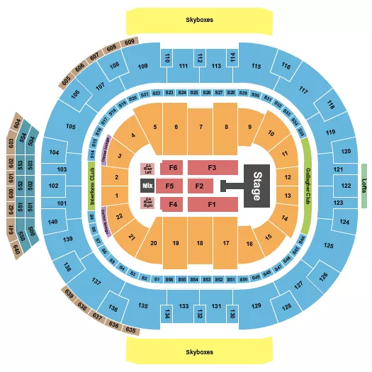 seating chart for Delta Center - Jonas Brother - eventticketscenter.com