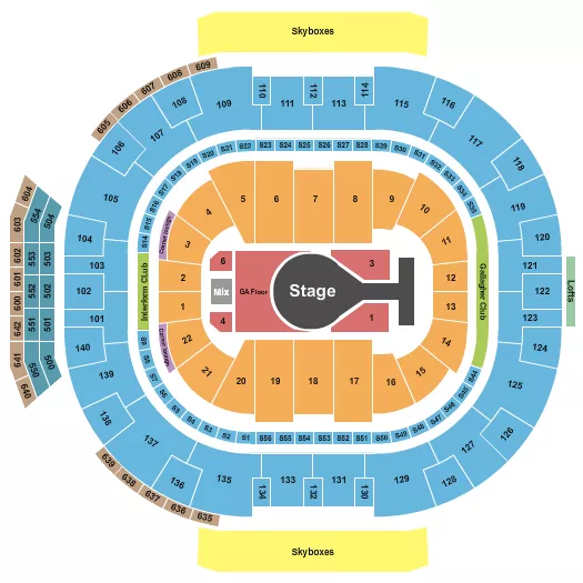 seating chart for Delta Center - Kacey Musgraves - eventticketscenter.com