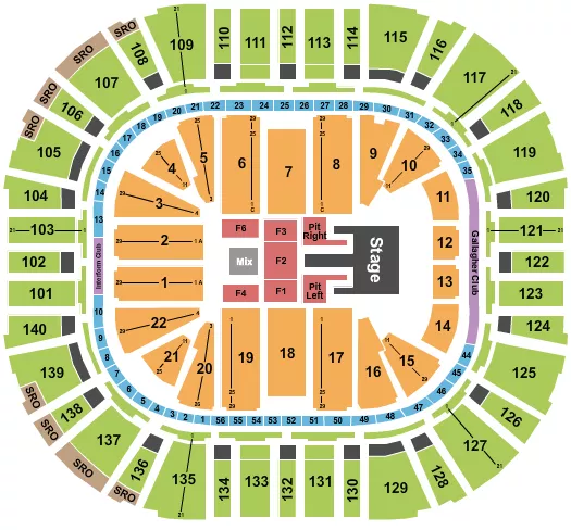 seating chart for Delta Center - Kane Brown - eventticketscenter.com
