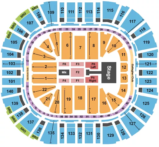 seating chart for Delta Center - Kelsea Ballerini - eventticketscenter.com