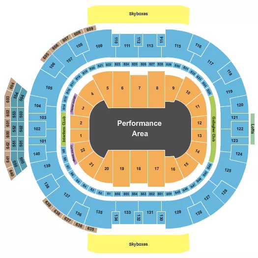 seating chart for Delta Center - Monster Jam - eventticketscenter.com
