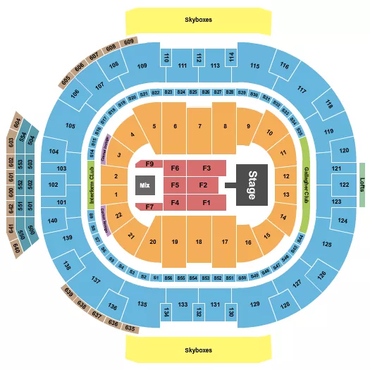 seating chart for Delta Center - Smashing Pumpkins - eventticketscenter.com