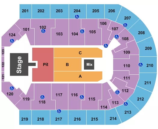 Denny Sanford Premier Center Seating Chart For Concerts | Cabinets Matttroy