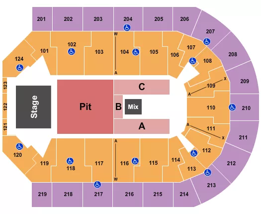 Denny Sanford Premier Center Interactive Seating Chart | Cabinets Matttroy