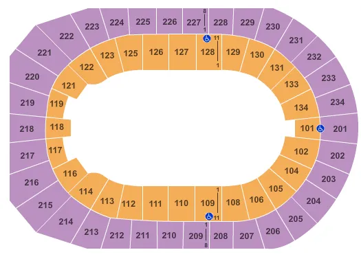 seating chart for Denver Coliseum - Open Floor - eventticketscenter.com