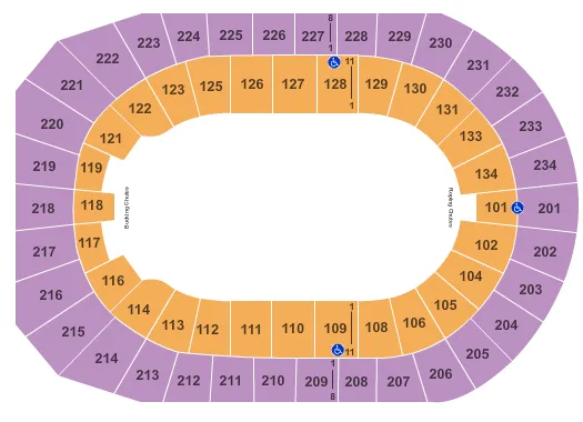 seating chart for Denver Coliseum - PBR - eventticketscenter.com