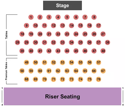 seating chart for Desert Botanical Garden - End Stage 2 - eventticketscenter.com