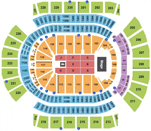 seating chart for Desert Diamond Arena - AEW - eventticketscenter.com