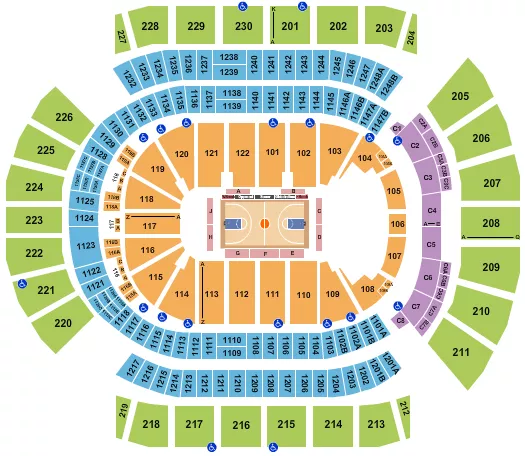 seating chart for Desert Diamond Arena - Basketball - Globetrotters - eventticketscenter.com