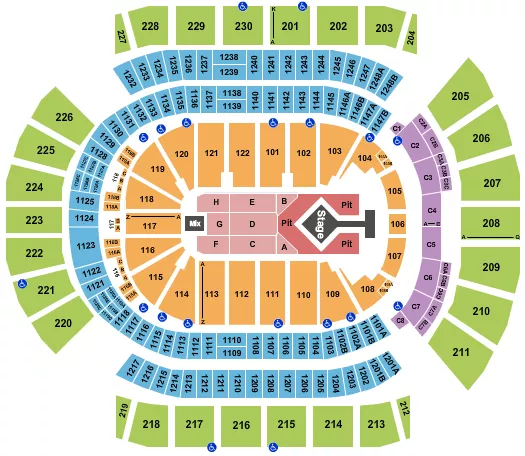 seating chart for Desert Diamond Arena - Blink 182 - eventticketscenter.com