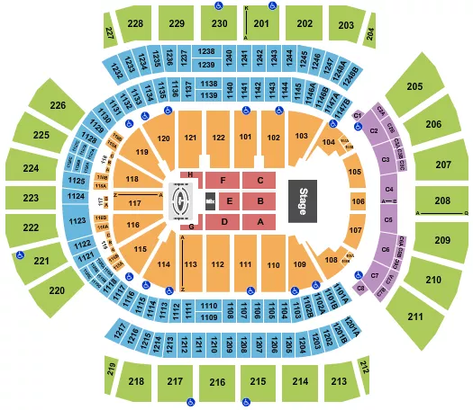 seating chart for Desert Diamond Arena - Carin Leon - eventticketscenter.com