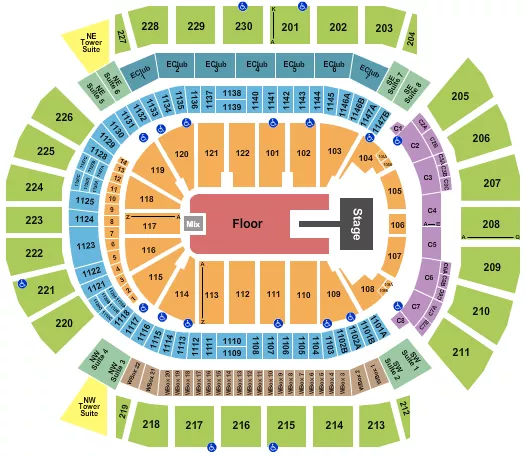 seating chart for Desert Diamond Arena - Charli XCX - eventticketscenter.com