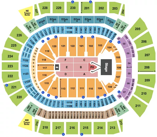 seating chart for Desert Diamond Arena - Conan Gray - eventticketscenter.com
