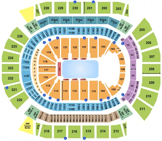 seating chart for Desert Diamond Arena - Disney On Ice - eventticketscenter.com