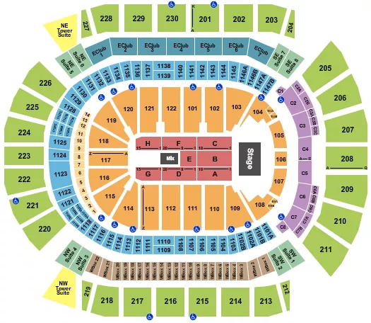 seating chart for Desert Diamond Arena - Endstage RSV - eventticketscenter.com