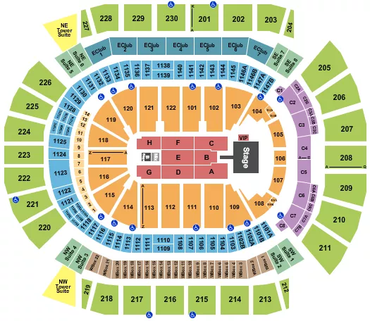seating chart for Desert Diamond Arena - Ice Cube - eventticketscenter.com