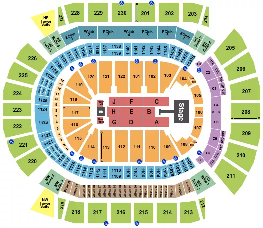 seating chart for Desert Diamond Arena - Jonas Brothers 2026 - eventticketscenter.com